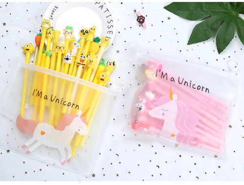 韓國可愛少女心系列黑色中性筆 點亮學(xué)習(xí)與辦公的卡通魅力